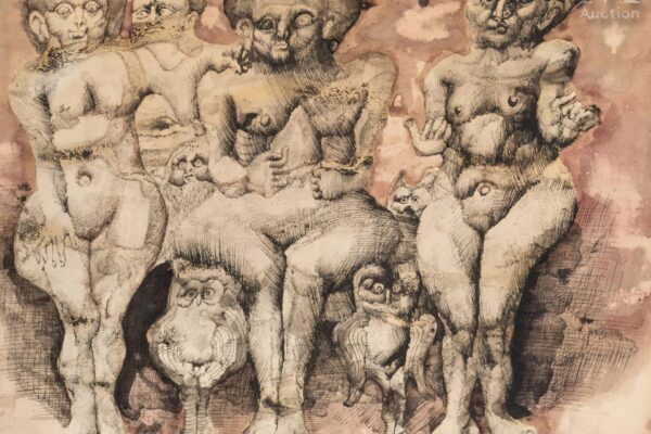 Jan Lebenstein w Millon. Trzy gołe dupy i puchacz.