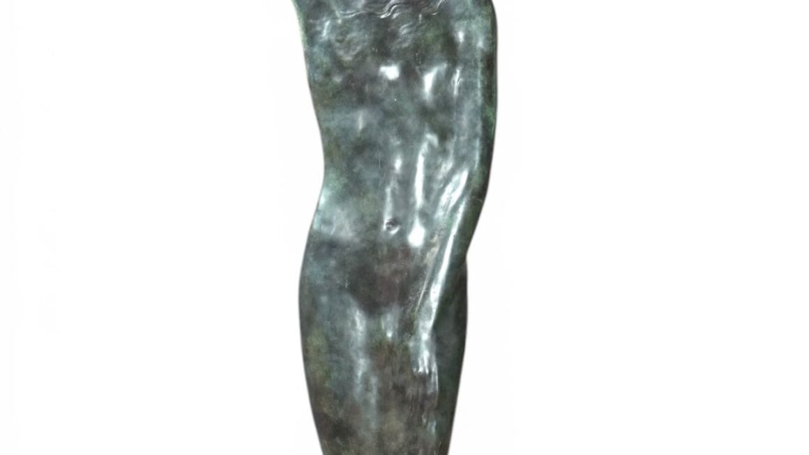 Bolesław Biegas, La Force de la Volonté, rzeźba z brązu z patyną antyczną, odlew 1/8, wys. 208 cm