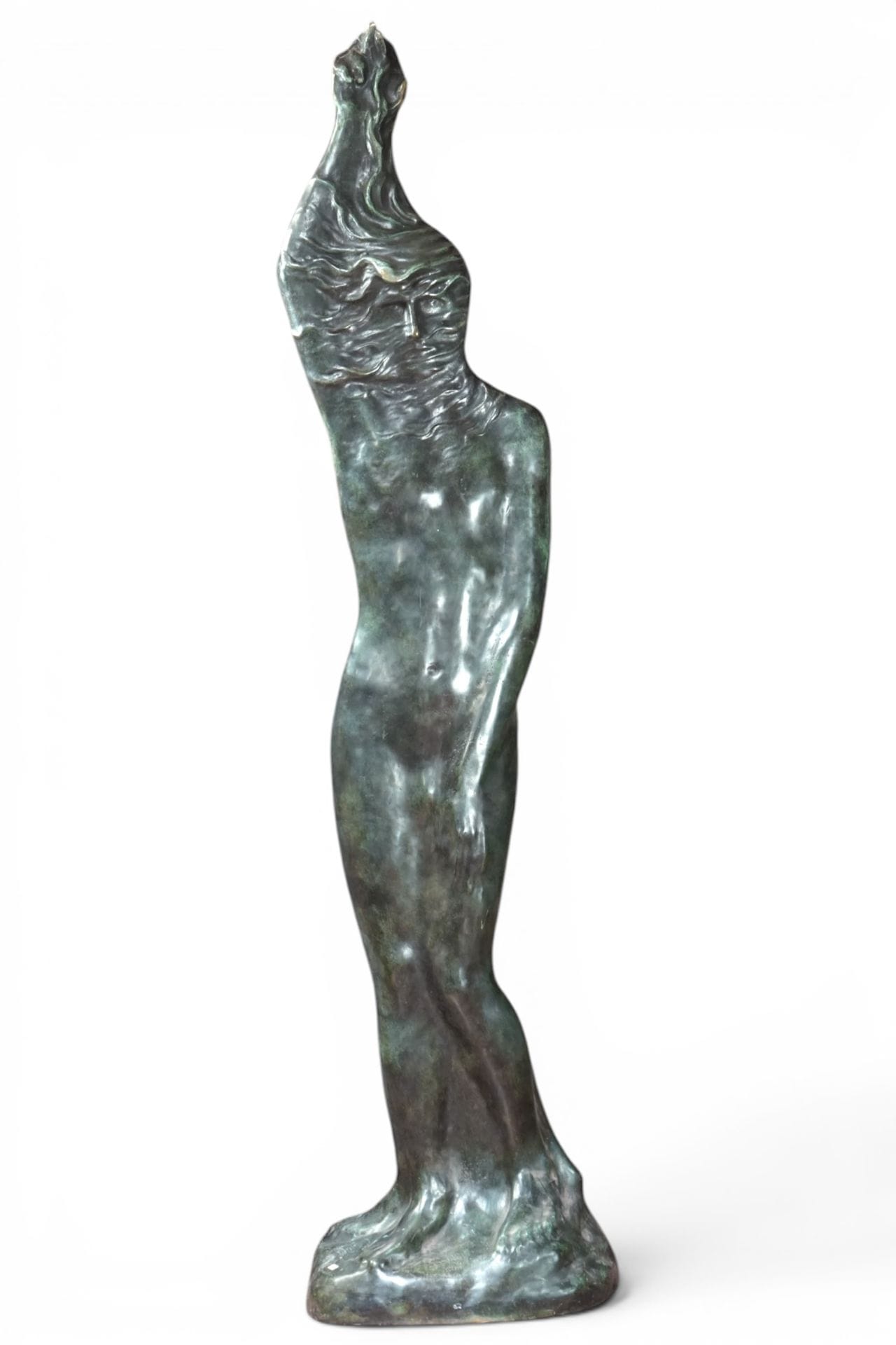 Bolesław Biegas, La Force de la Volonté, rzeźba z brązu z patyną antyczną, odlew 1/8, wys. 208 cm