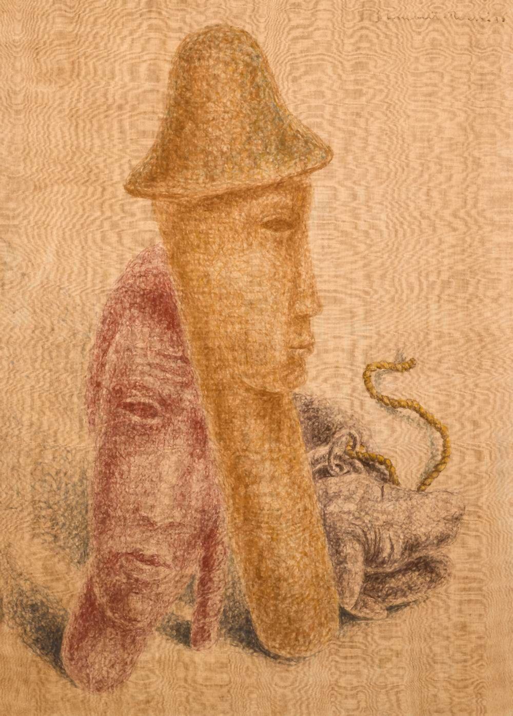 Jean Lambert-Rucki, Avant la fête, tempera na płótnie, 1936