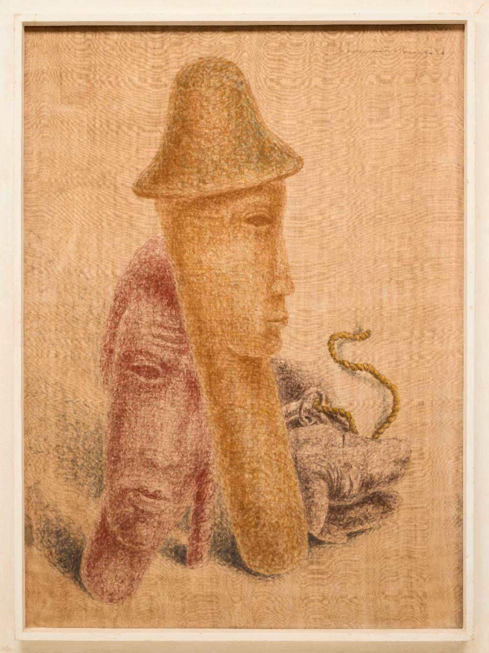Jean Lambert-Rucki, Avant la fête, 1936, obraz w białej ramie