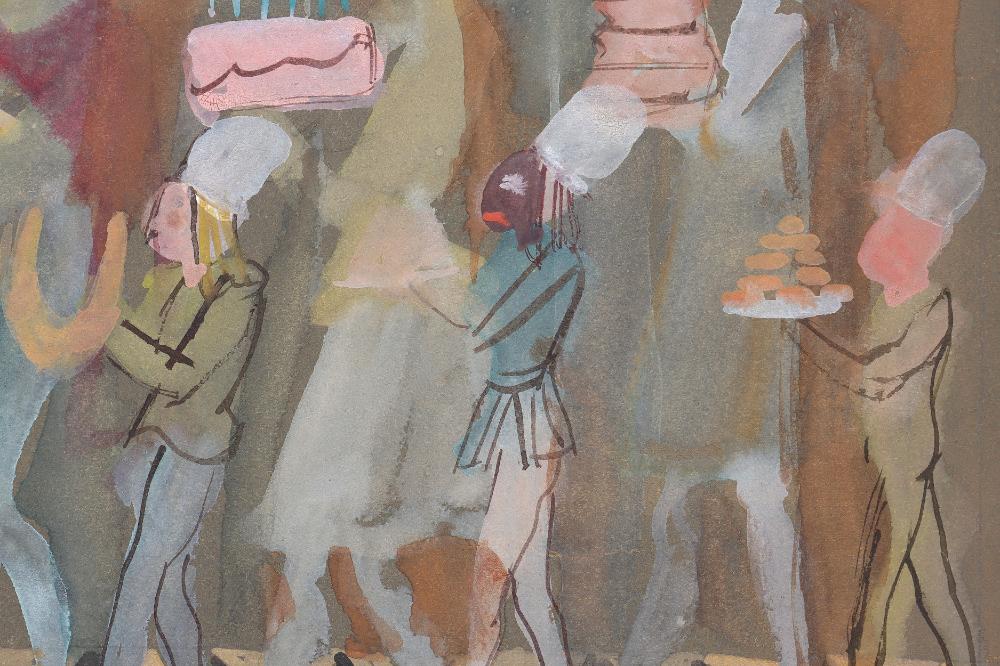 Zygmunt Menkes, Patiserie, zbliżenie chłopców cukierniczych z ciastkami