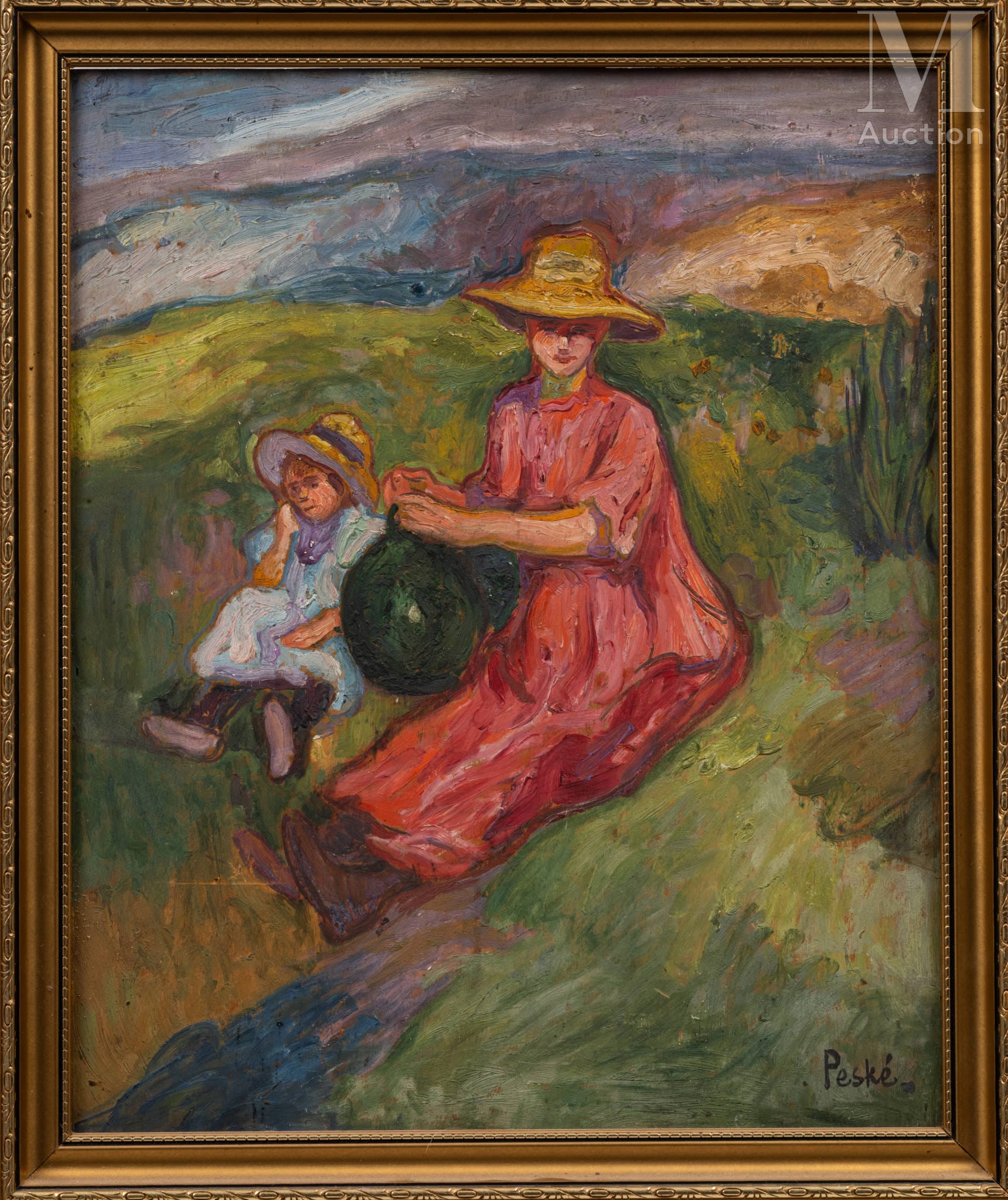 Jan Mirosław Peszke, Femme à la cruche w złoconej ramie