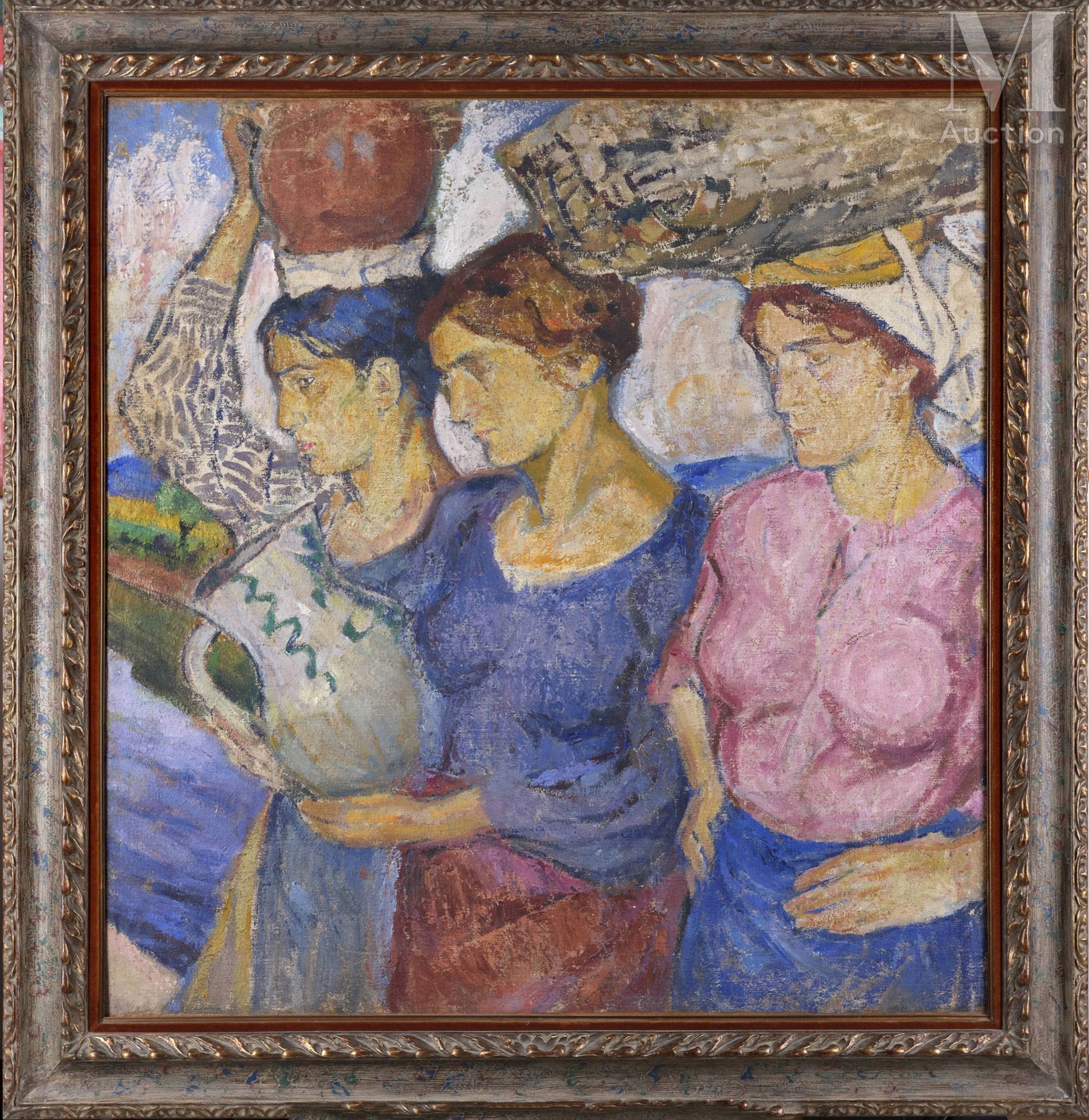 Mela Muter, Femmes sur les bords du Rhône à Avignon w srebrzonej ramie