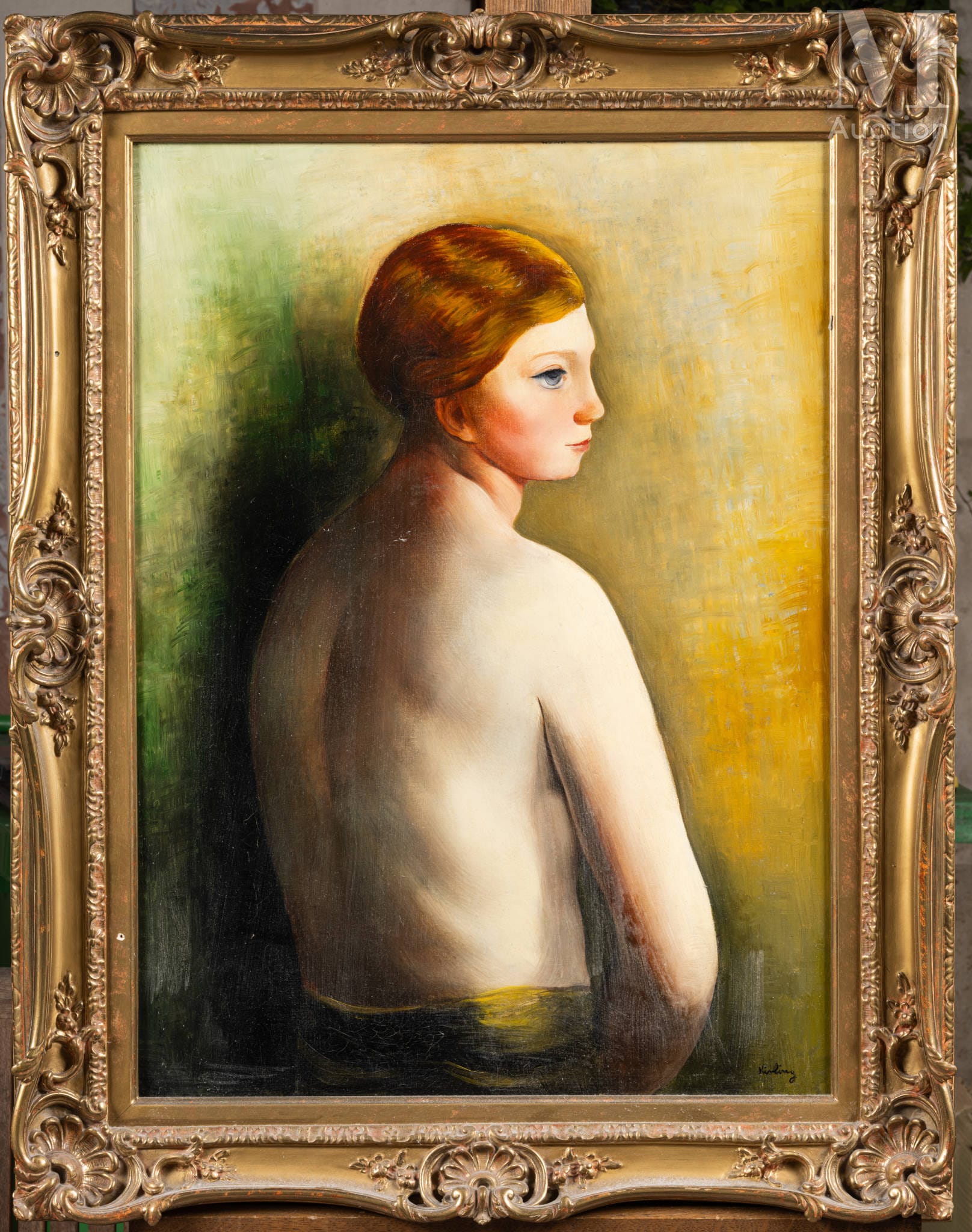 Mojżesz Kisling, Nu de dos w złoconej ramie