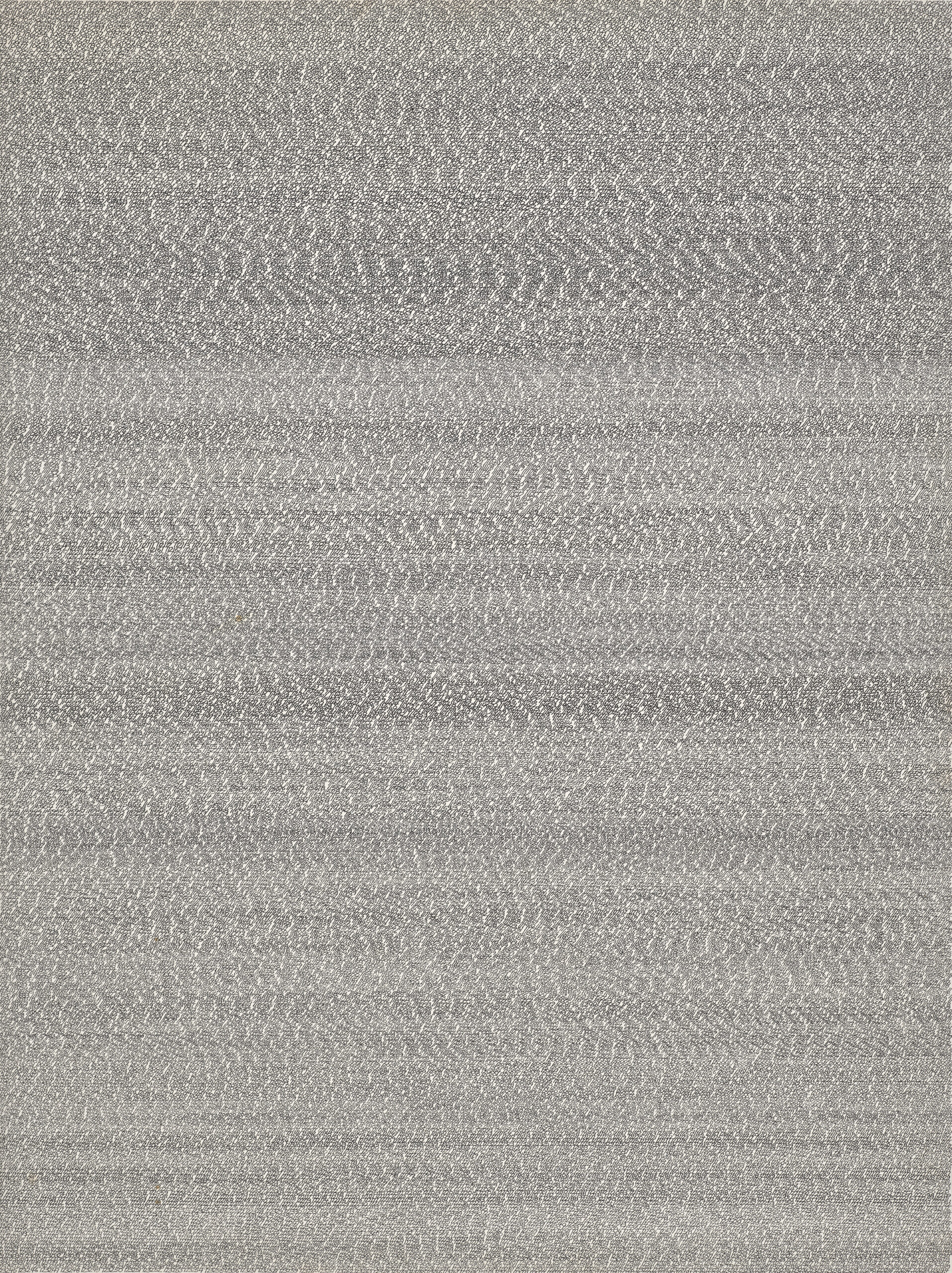 Roman Opałka, OPALKA 1965/1 – ∞ Détail 105689 – 123294, Carte de voyage, tusz na papierze, 80 × 60 cm